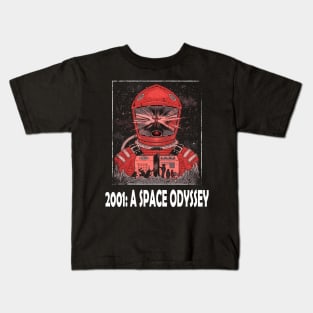 Bowman's Journey 2001 Space Odyssey Vintage Film Couture Graphic Tee Kids T-Shirt